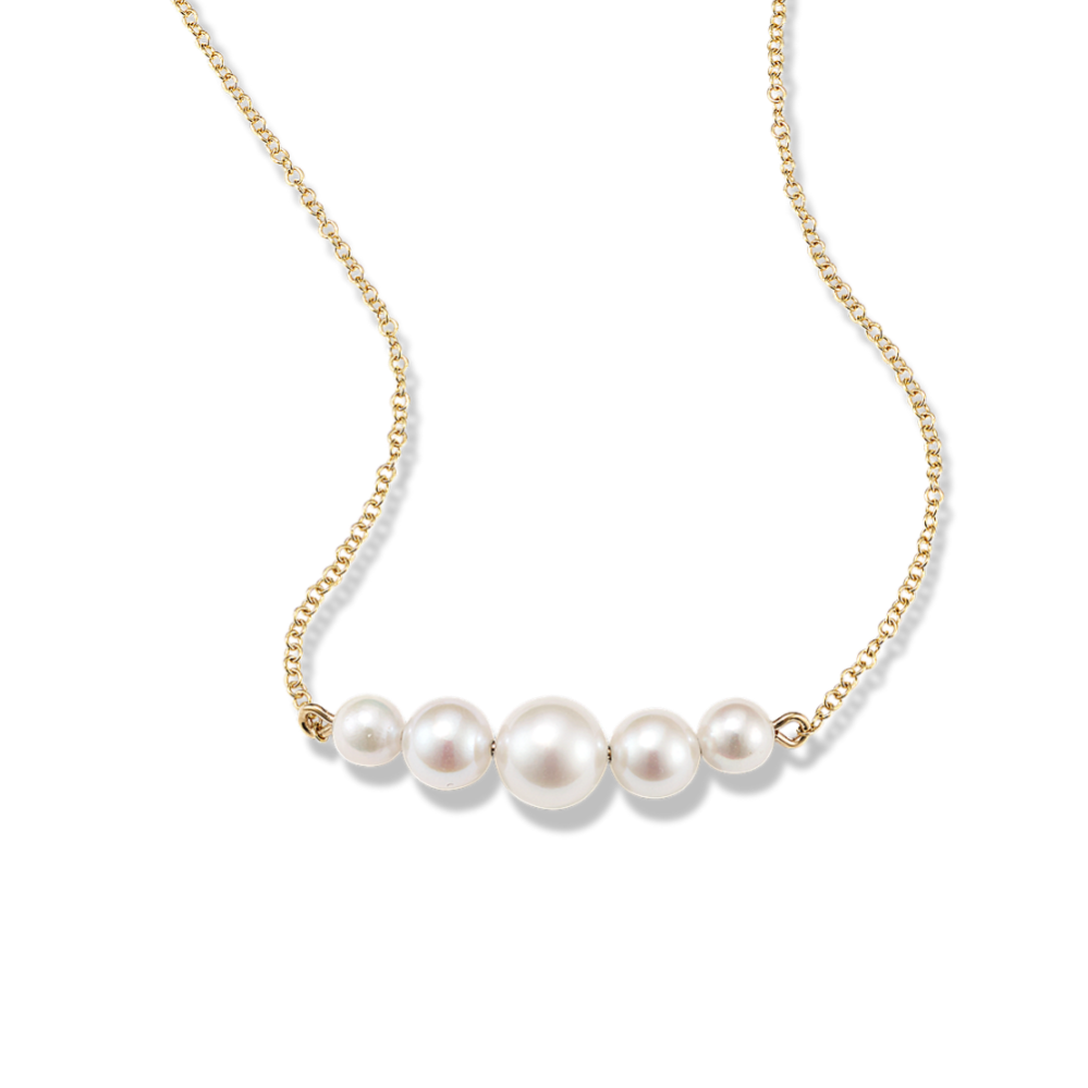 4-6mm Graduated Akoya Pearl Necklace (18 in)