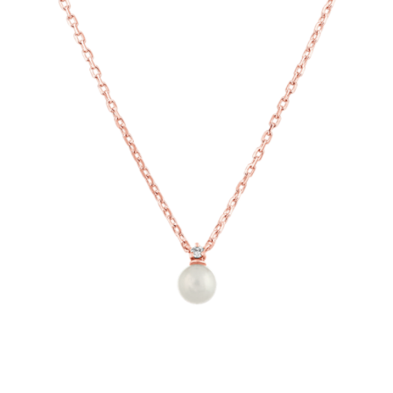4mm Akoya Pearl Solitaire Pendant (18'')