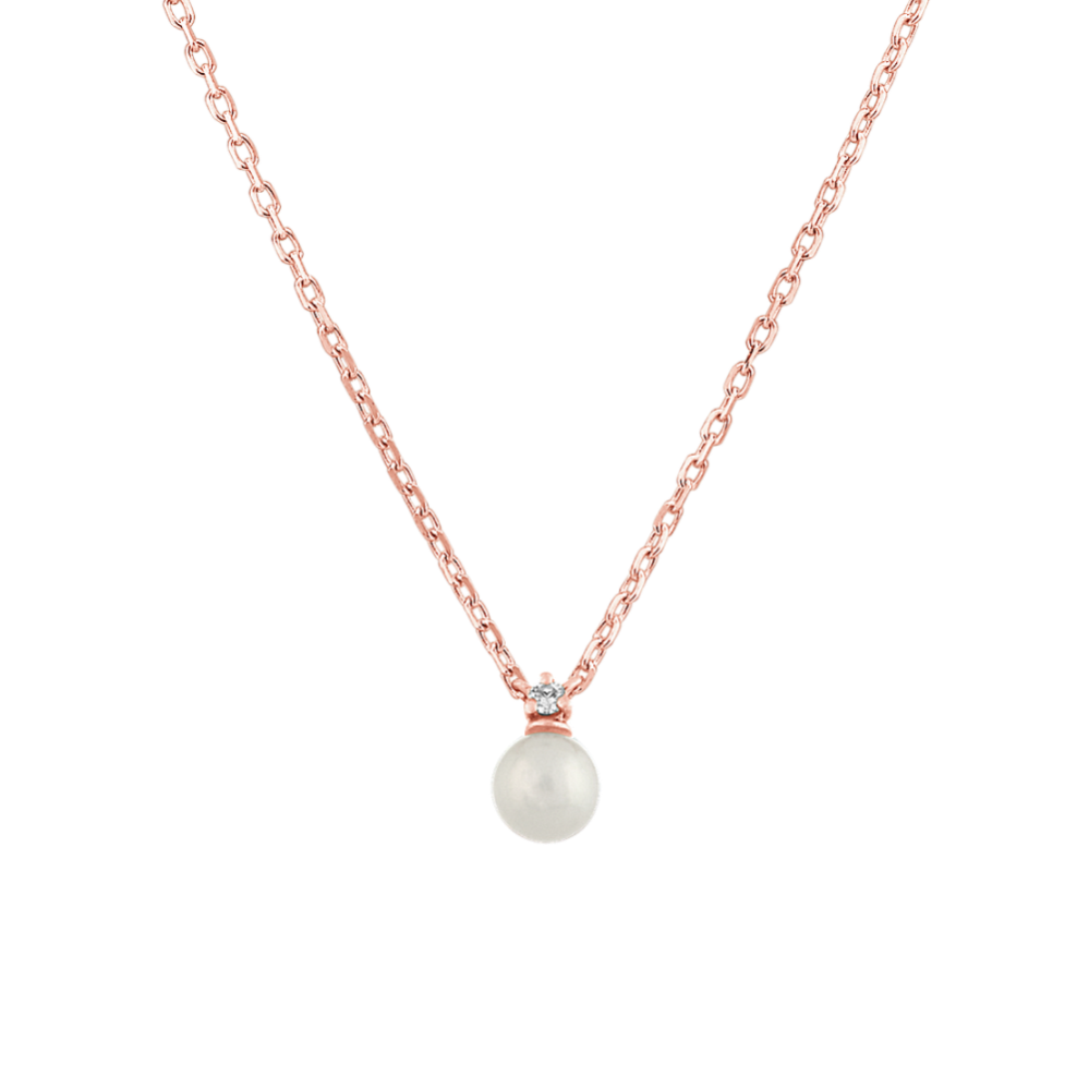 4mm Akoya Pearl Solitaire Pendant (18'')