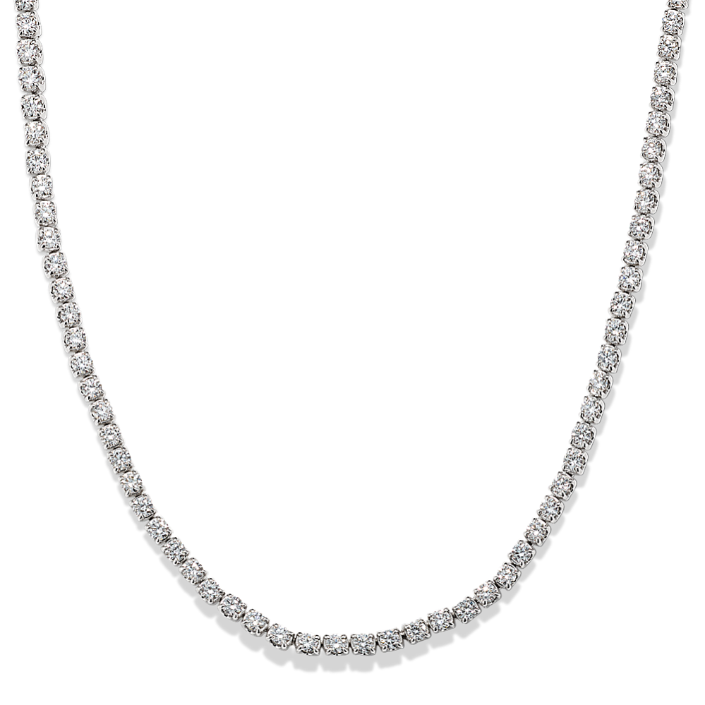 5 tcw Lab-Grown Diamond Tennis Necklace