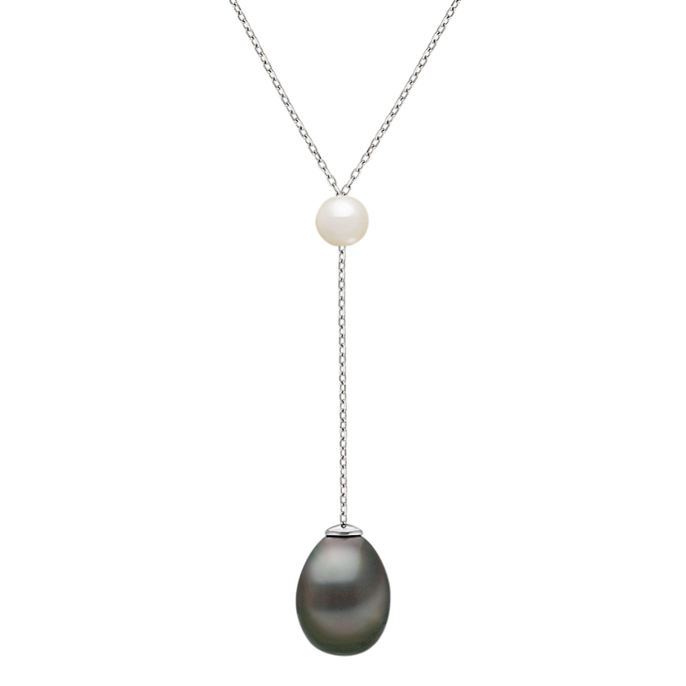 5mm Tahitian Cultured Pearl Necklace in Sterling Silver (18 in)
