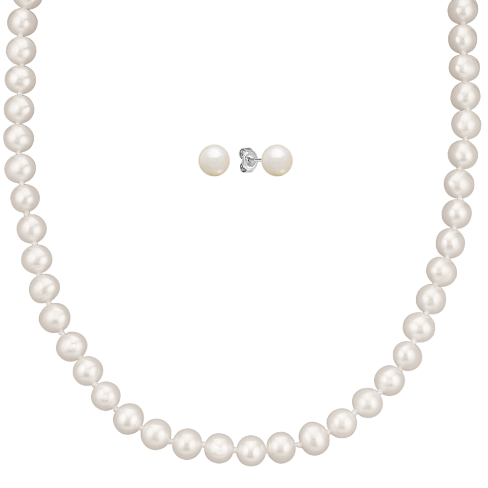 Freshwater Pearl Necklace - 6.5-7mm