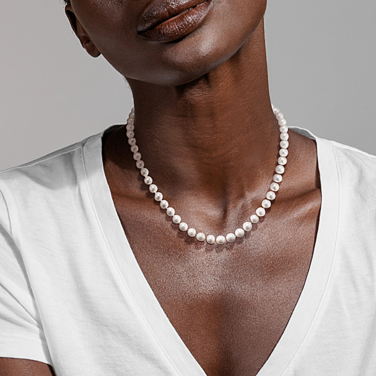 ネックレス・ペンダント VINTAGE HOLLYWOOD man Pearl Necklace 4BNY556 Men's Pearl Jewelry | Pearl Necklaces, Studs, & More for Men