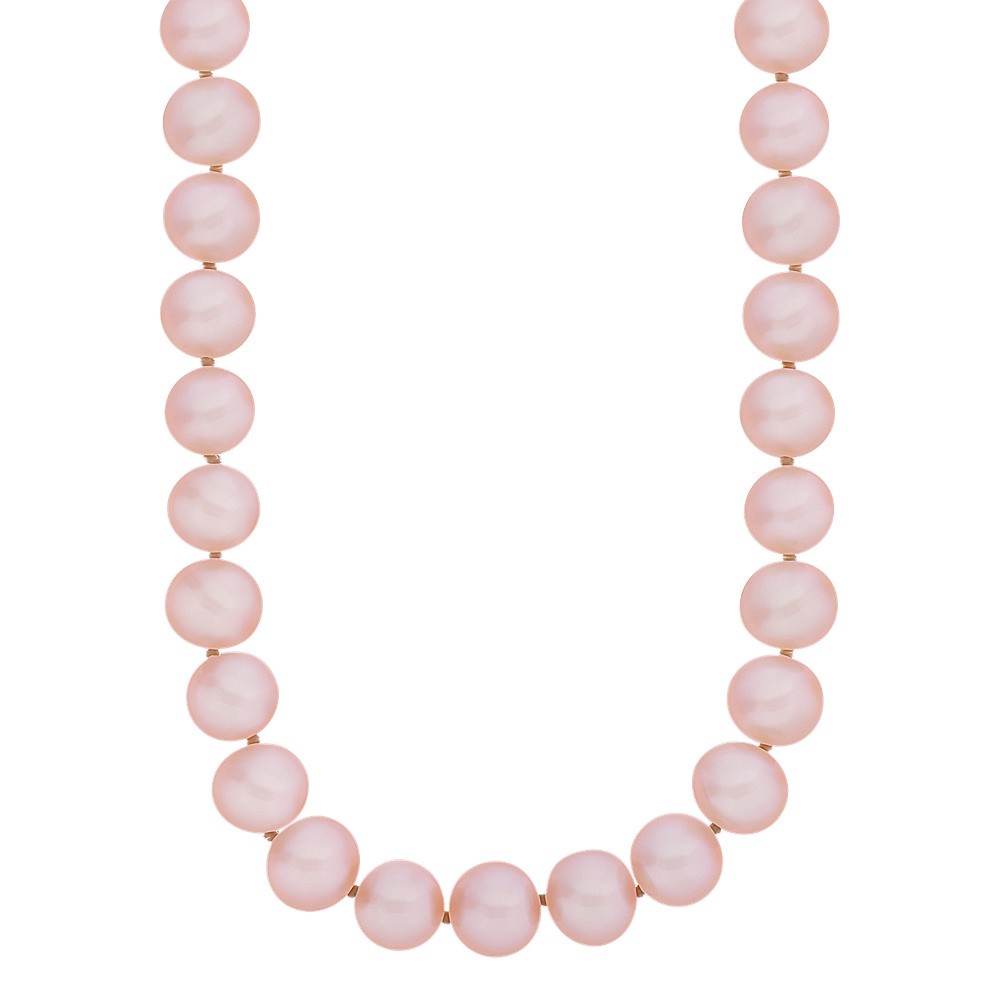 7mm Pink Freshwater Cultured Pearl Strand (18 in)