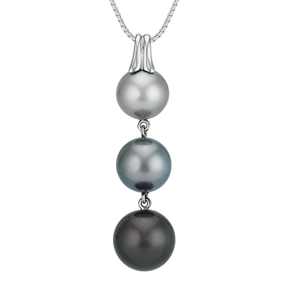 8-11mm Tahitian Cultured Pearl Dangle Pendant (18'')