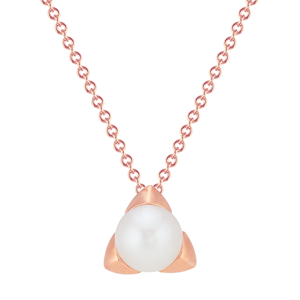 8mm Freshwater Cultured Pearl Pendant (22 in)