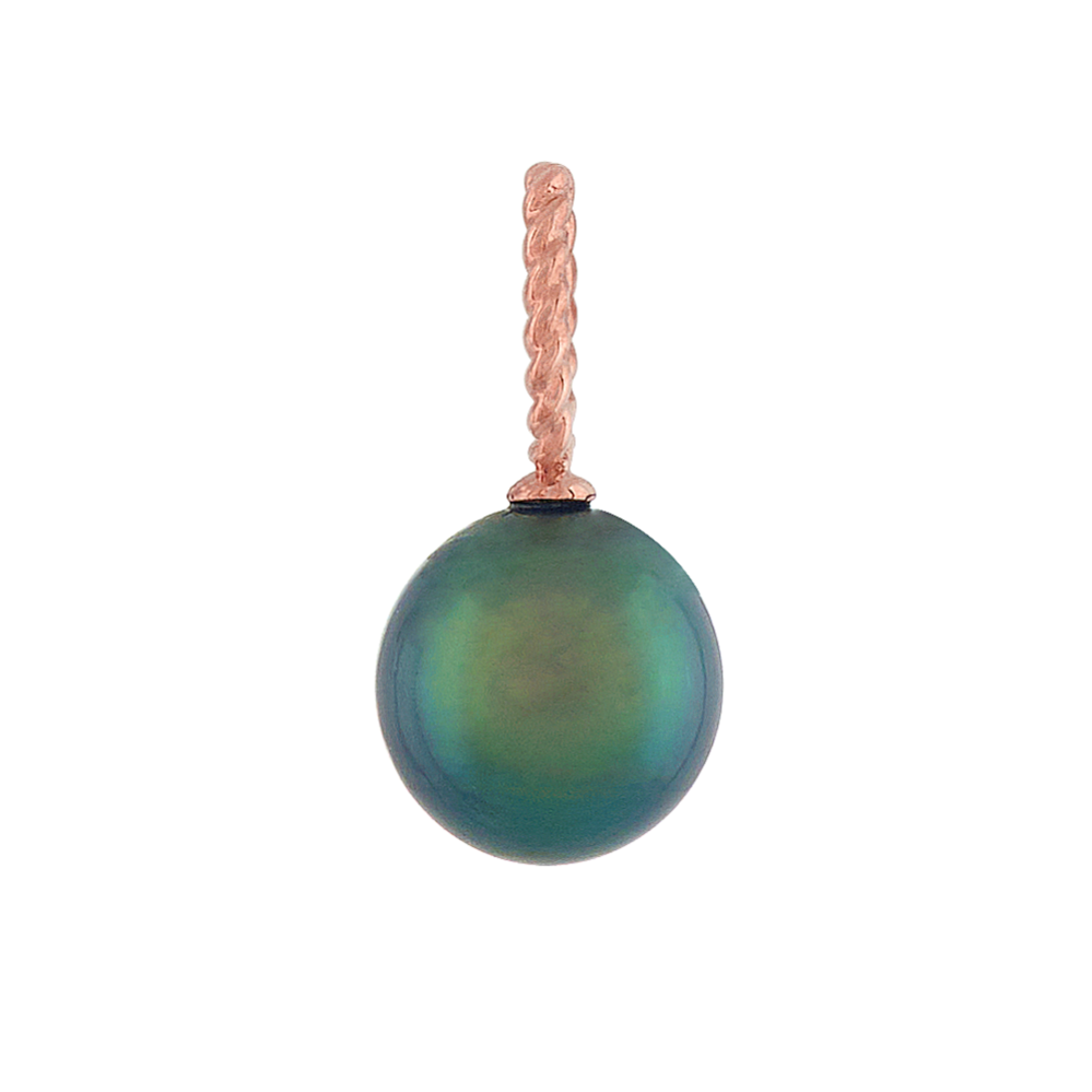 8mm Cultured Peacock Tahitian Pearl Charm
