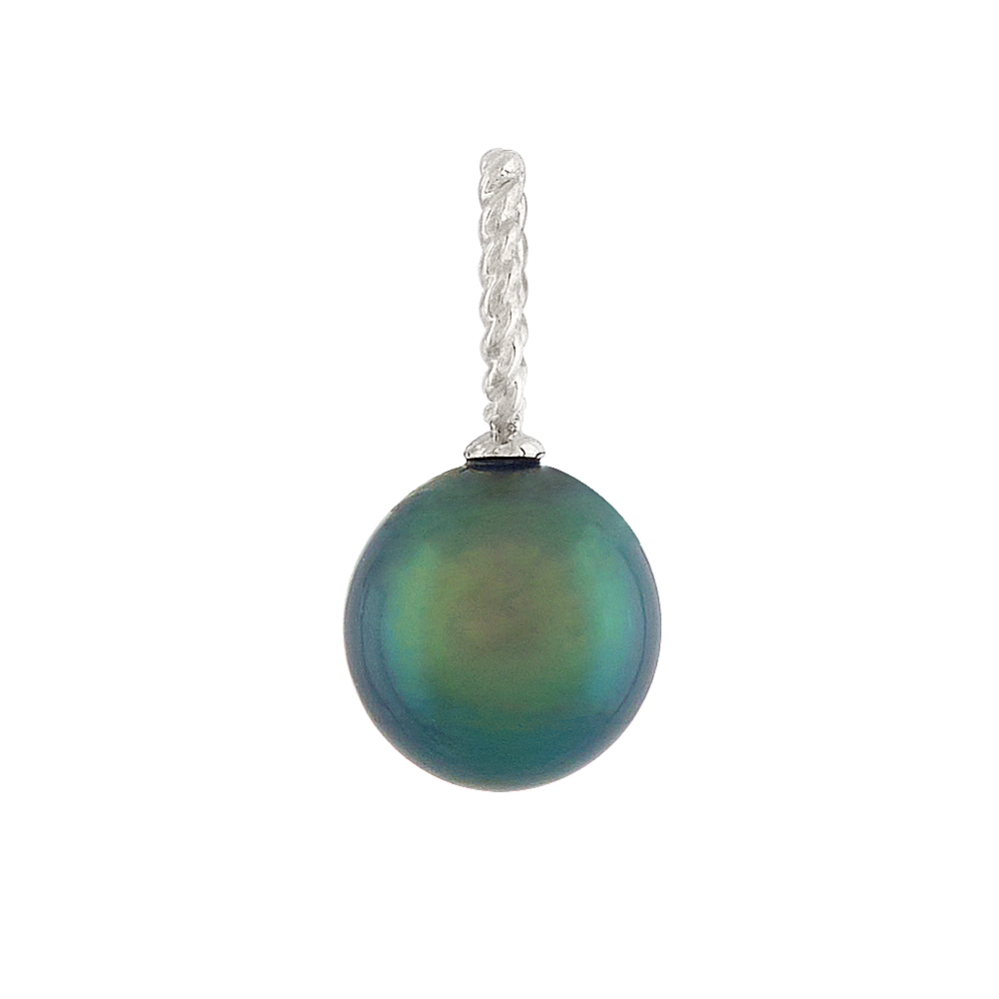 8mm Cultured Peacock Tahitian Pearl Charm