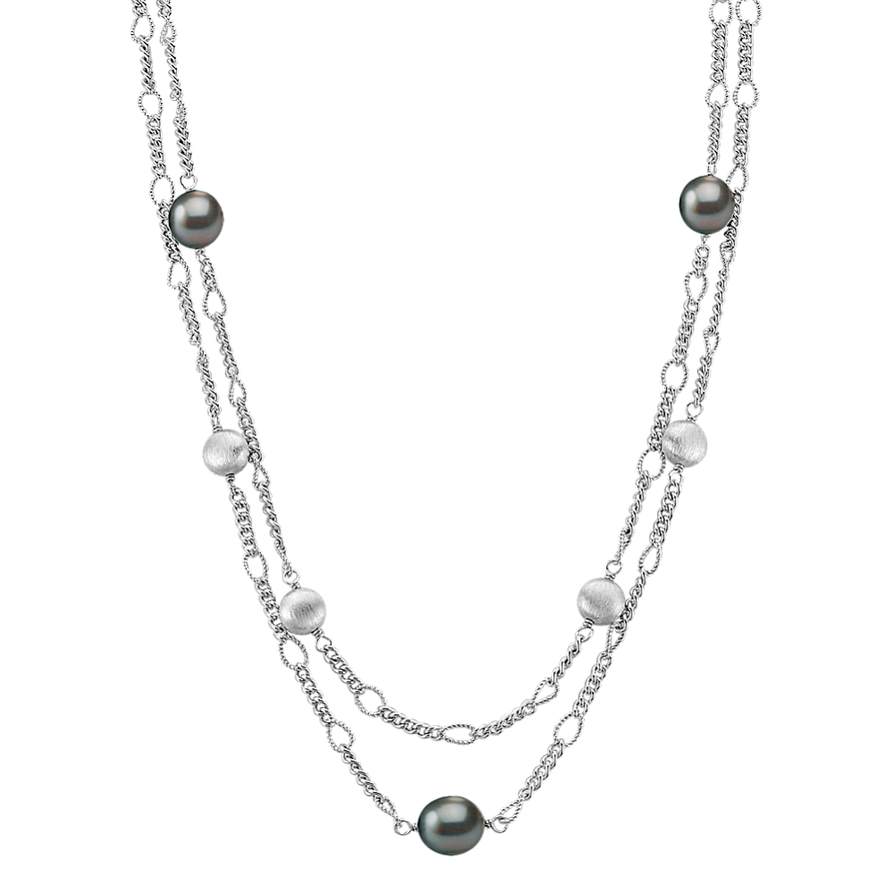 9mm Tahitian Cultured Pearl Necklace (25'')