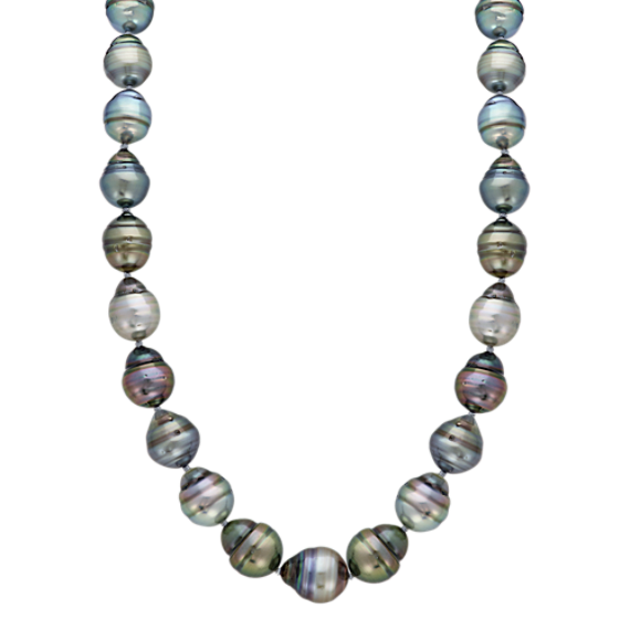 9mm Cultured Tahitian Circled Pearl Strand