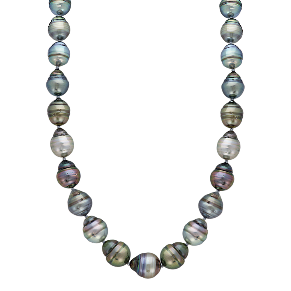 9mm Cultured Tahitian Circled Pearl Strand