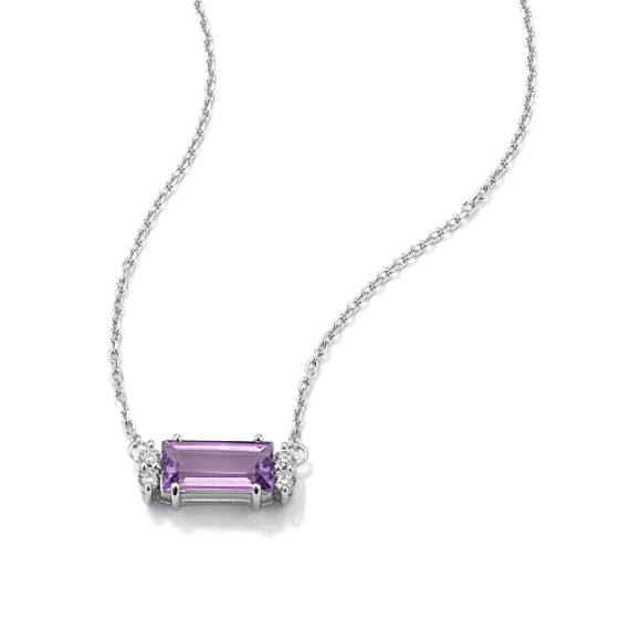 Raine Amethyst & Diamond Necklace