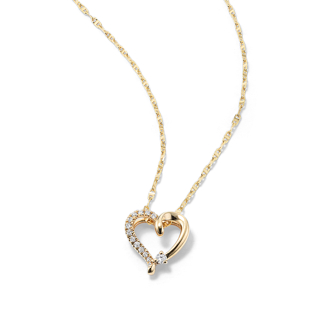 Shane Co. Double Heart outlet Diamond Necklace