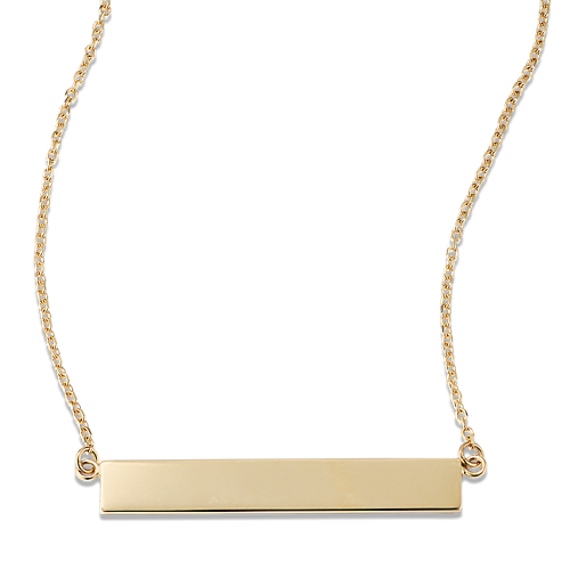 Nika 14K Yellow Gold Bar Necklace