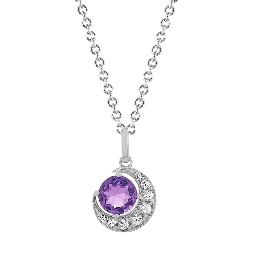 Sapphire and hot sale amethyst necklace