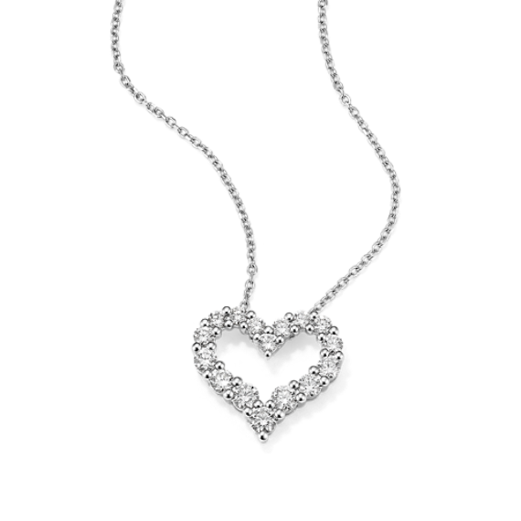 Bijou 1 tcw Diamond Heart Pendant