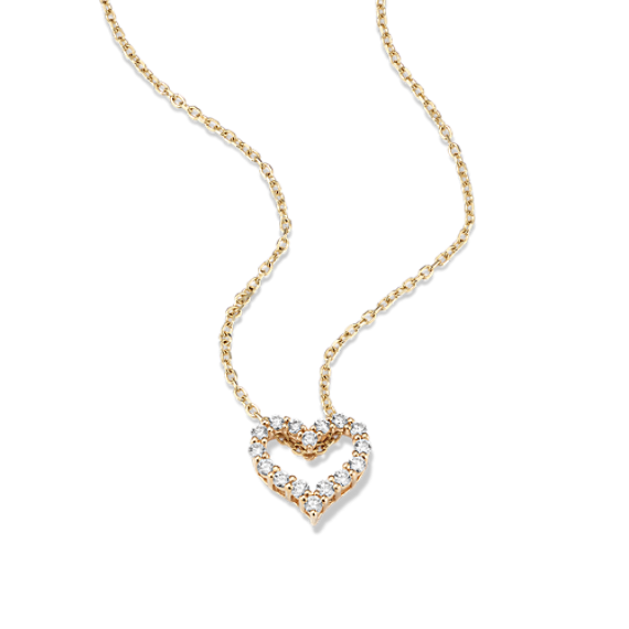 Bijou 0.25 tcw Diamond Heart Pendant