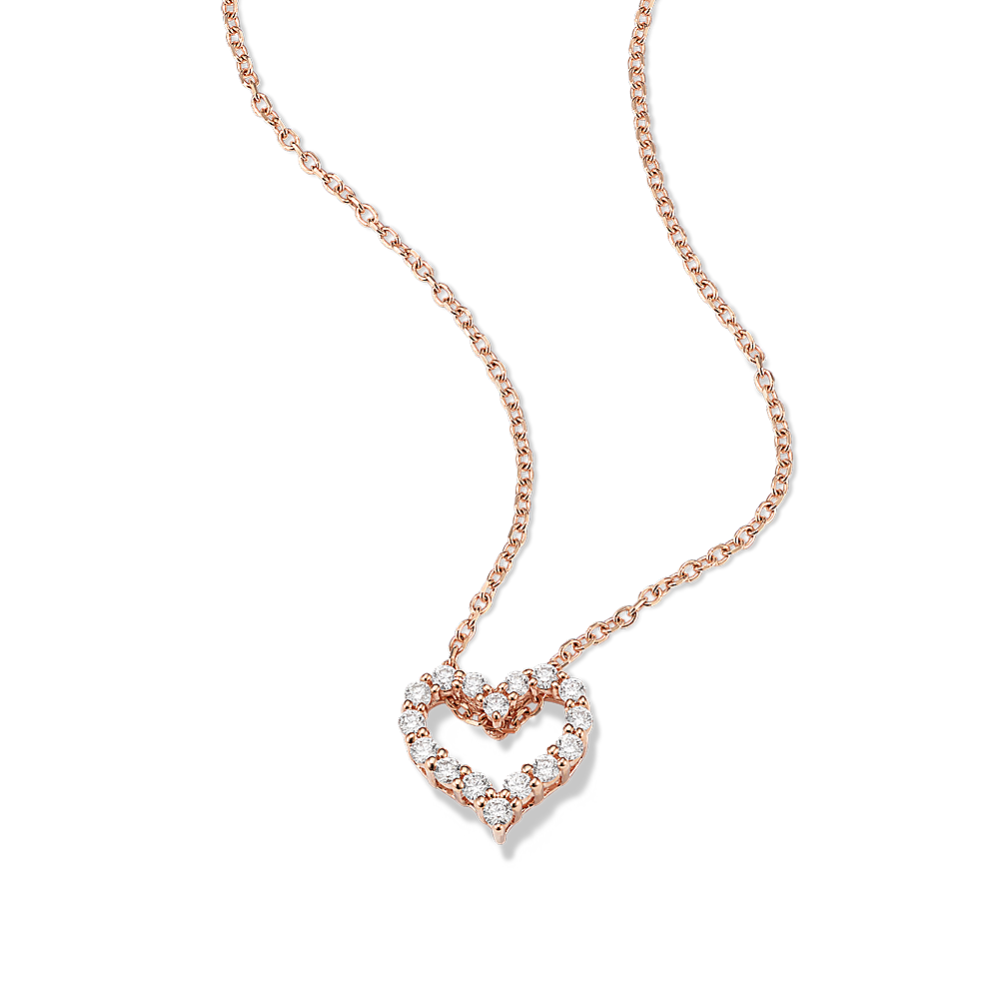 Bijou 0.25 tcw Diamond Heart Pendant
