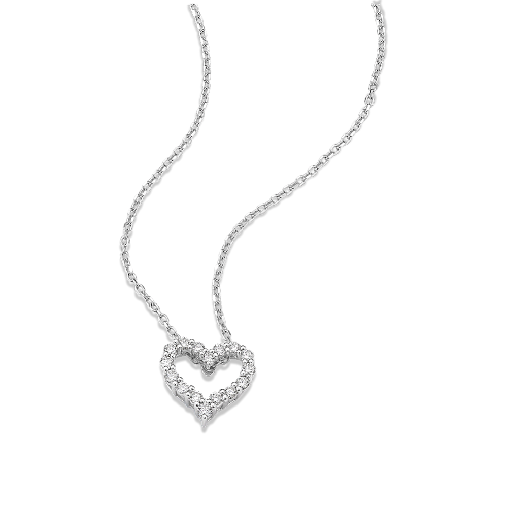 Bijou 0.25 tcw Diamond Heart Pendant