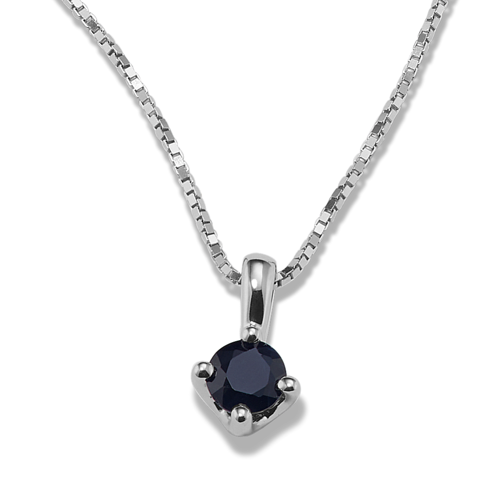 4mm Black Sapphire Pendant