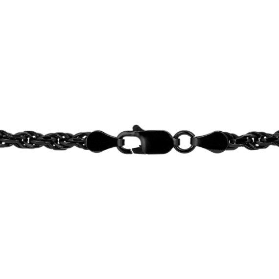 black sterling silver chain