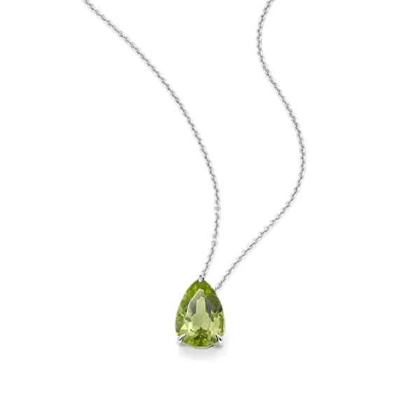 Blake Peridot Pendant in Sterling Silver