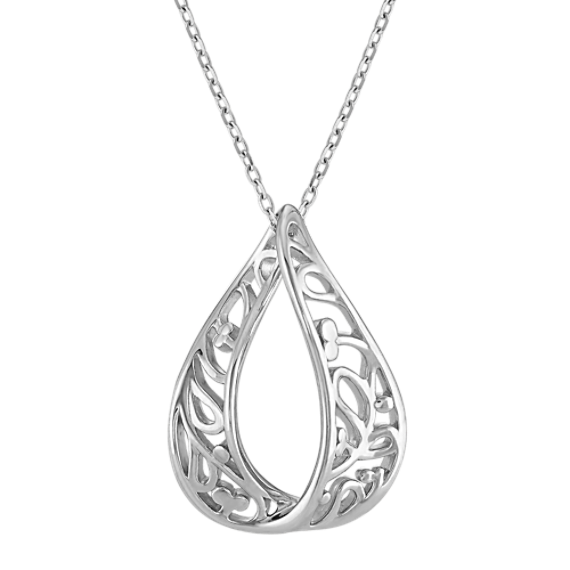 Blossom Pendant in Sterling Silver (18 in)