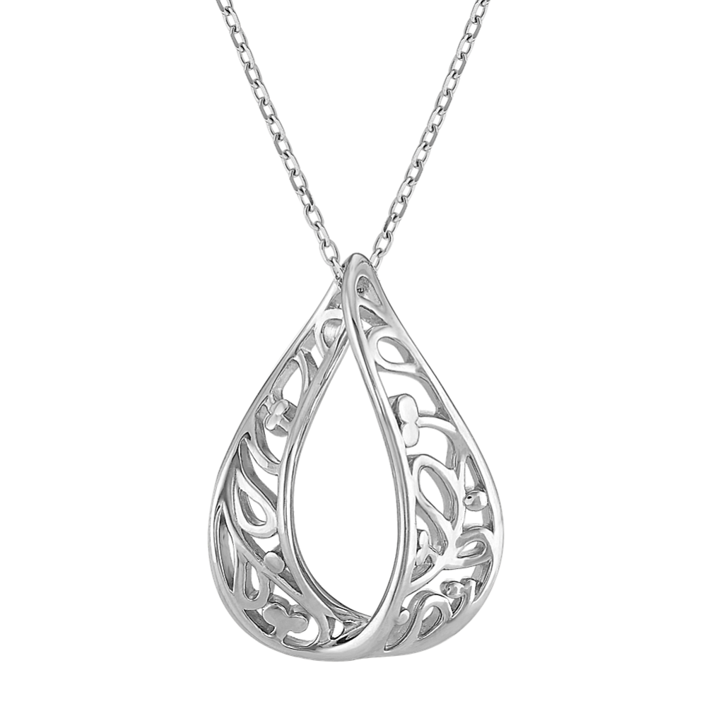 Blossom Pendant in Sterling Silver (18'')