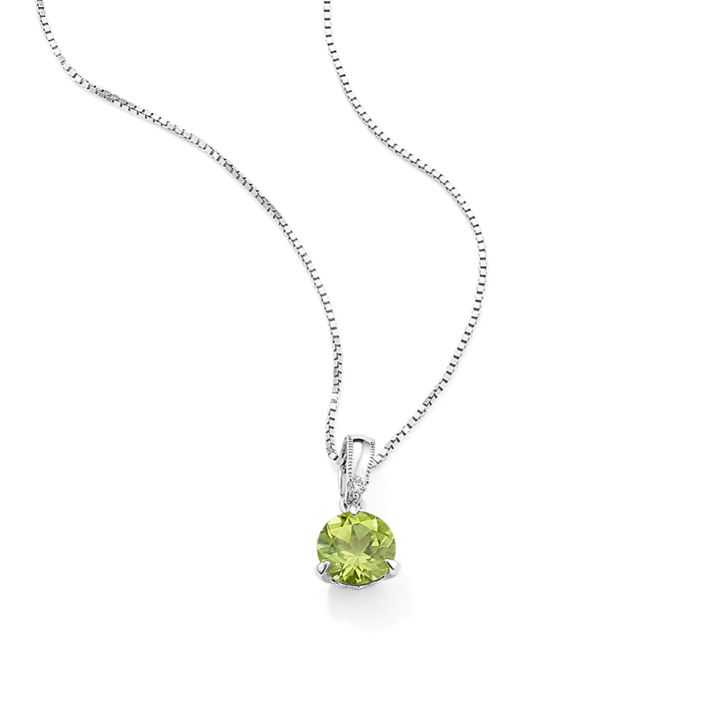 Bondi Peridot & Diamond Pendant