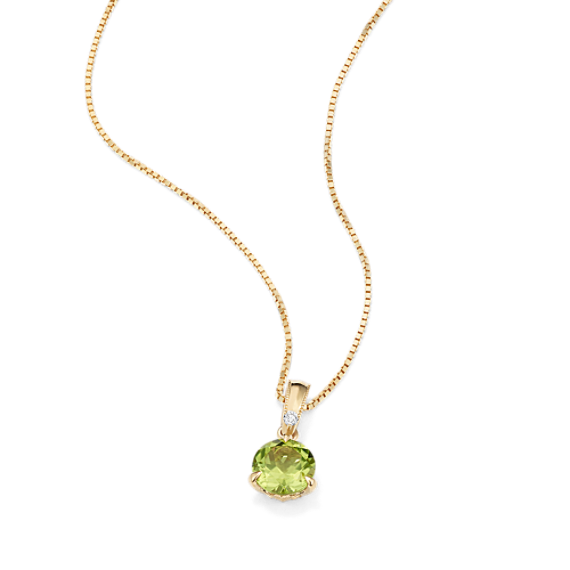 Bondi Peridot & Diamond Pendant