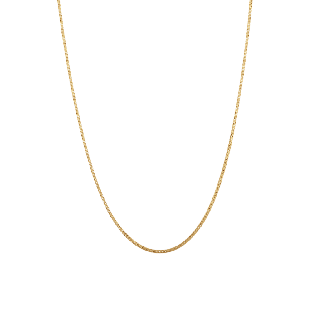 Box Chain in 14K Yellow Gold (24 in)