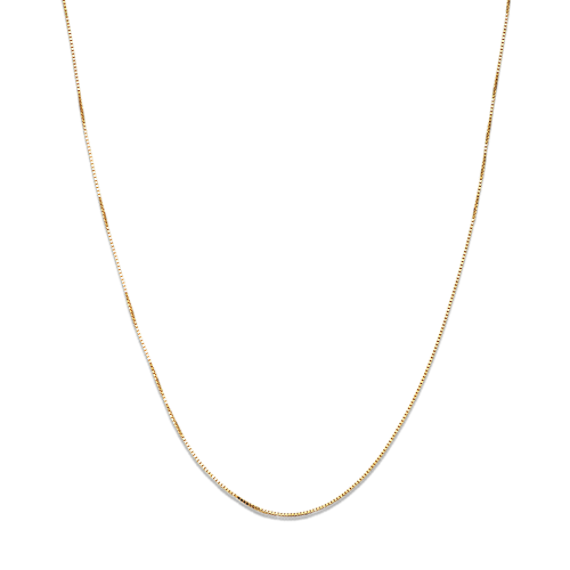 16'' 14K Yellow Gold Box Chain (0.66mm)