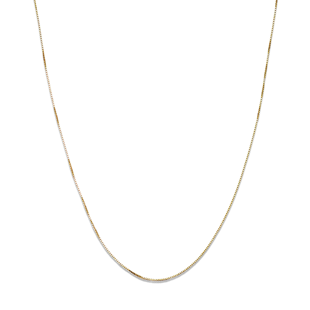 16in 14K Yellow Gold Box Chain (0.6mm)