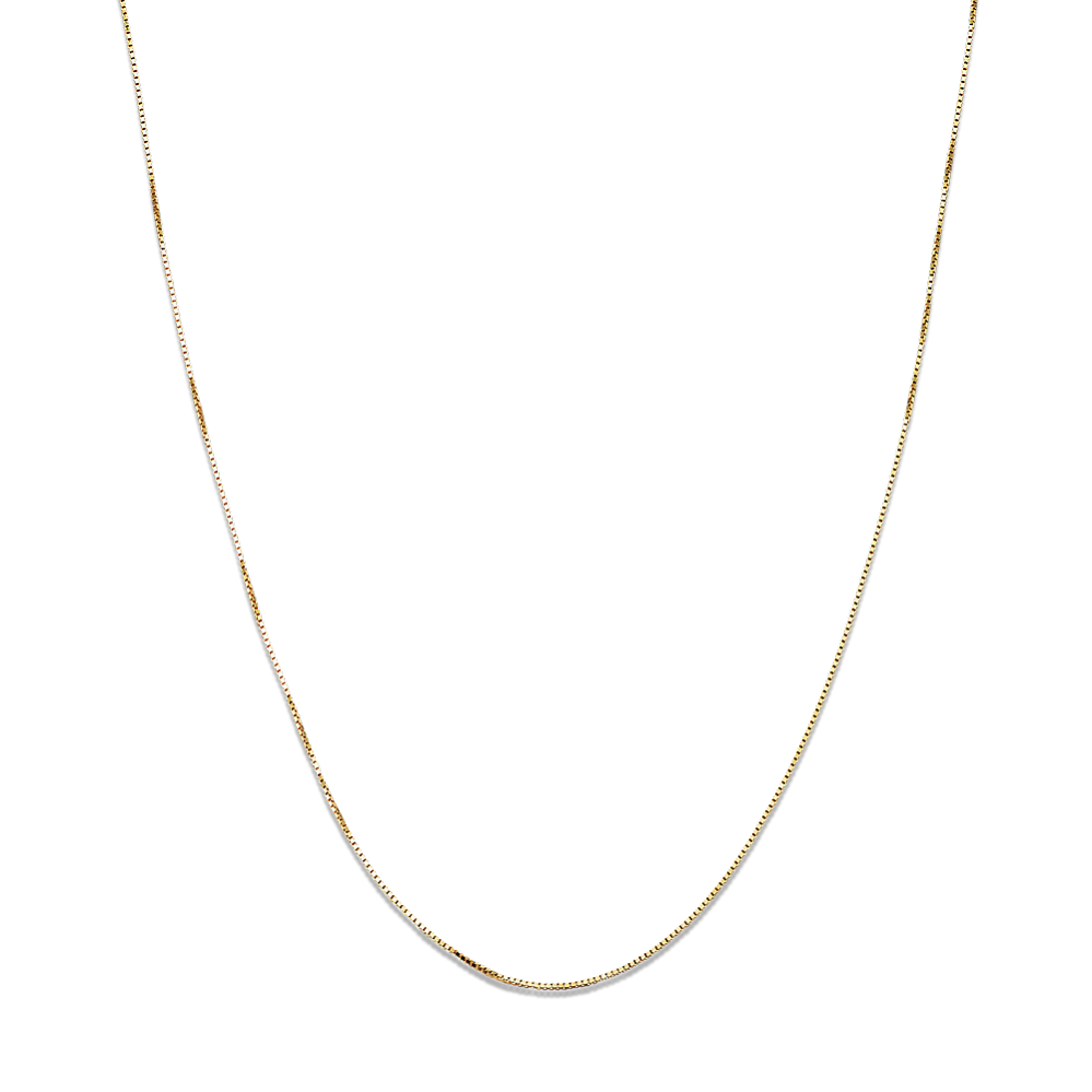 16'' 14K Yellow Gold Box Chain (0.66mm)