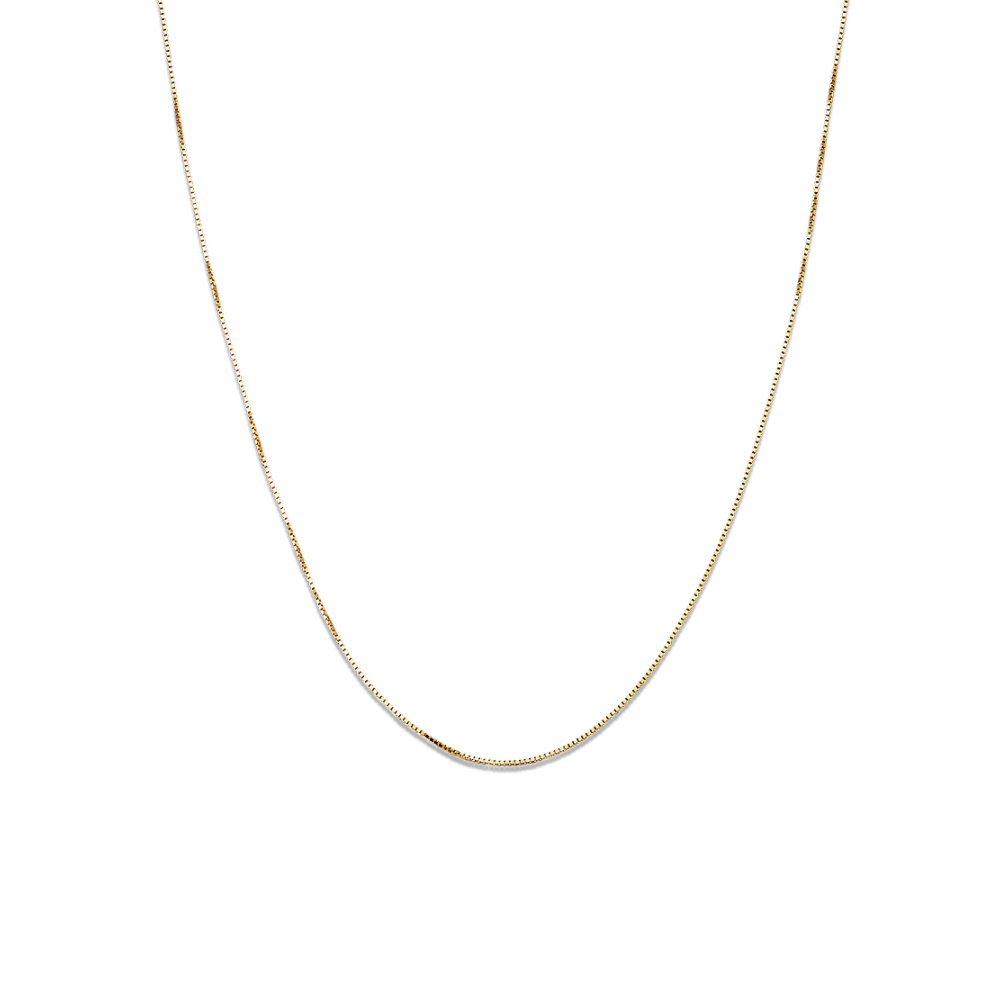 Box Chain in 14k Yellow Gold (16 in)