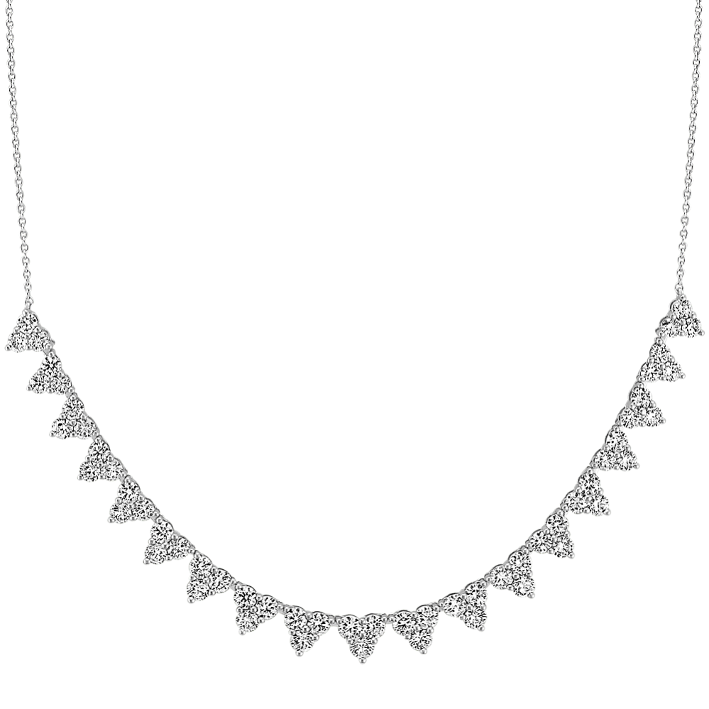 Brilliant Round Diamond Necklaces (18 in)