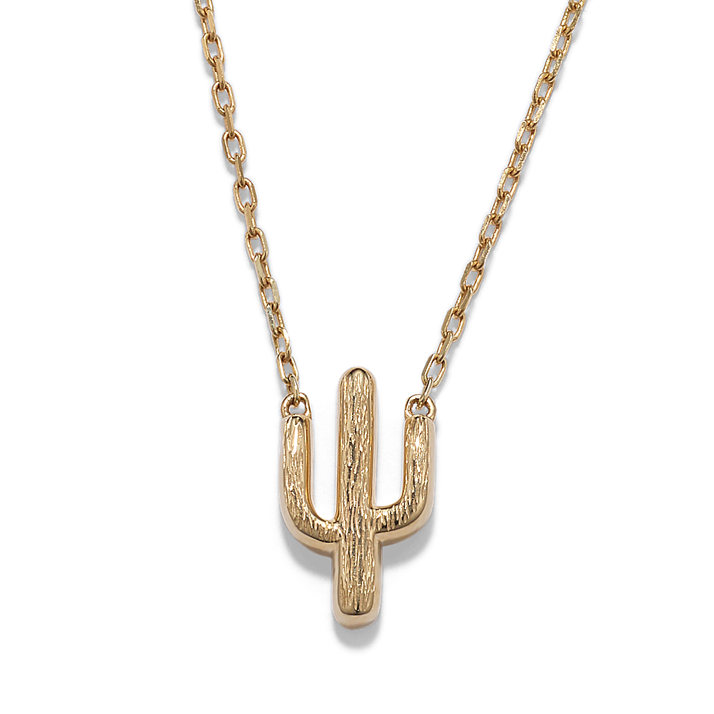 Cactus on sale gold necklace