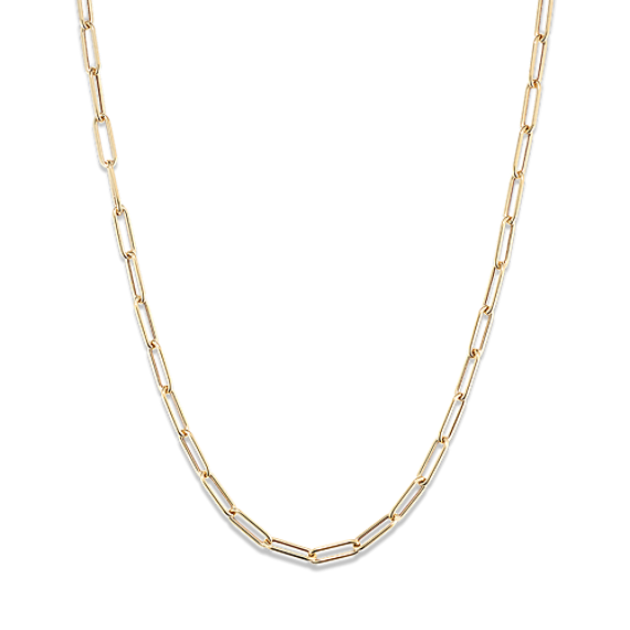 Cali 20'' 14K Yellow Gold Paperclip Chain (3mm)