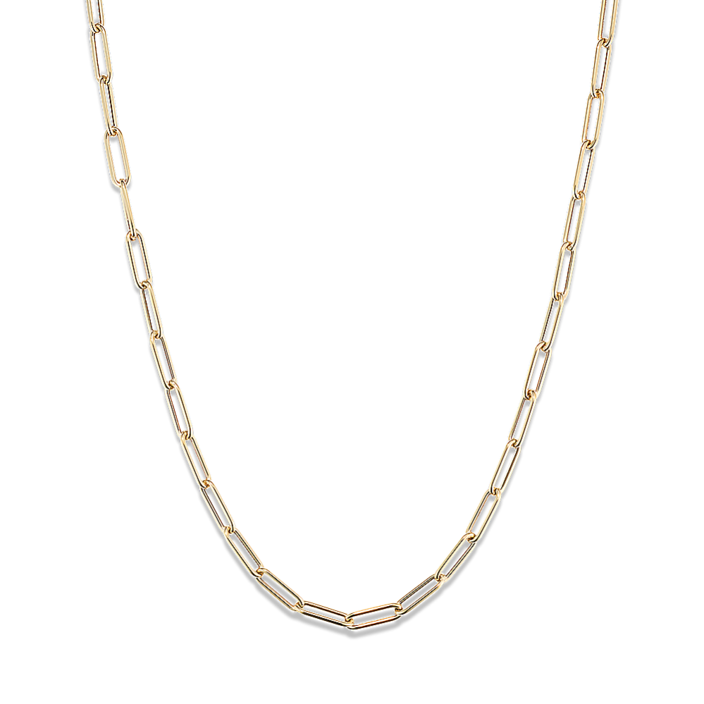 Cali 14K Yellow Gold Paperclip Chain (20in)