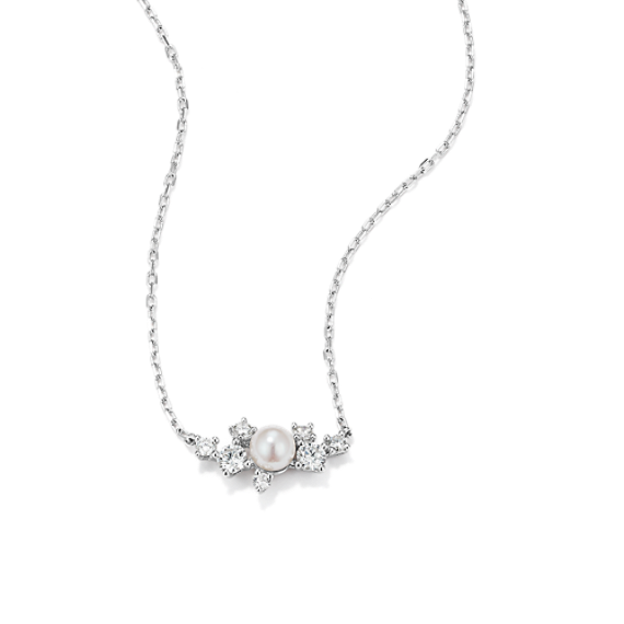 Catherine Akoya Cultured Pearl & Diamond Necklace