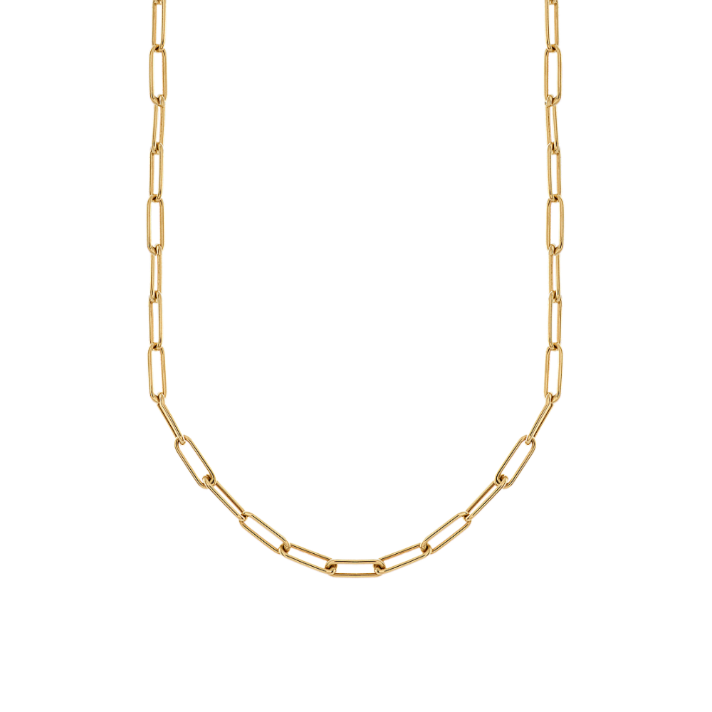 Cali Chain Link Necklace in 14K Yellow Gold (18 in)