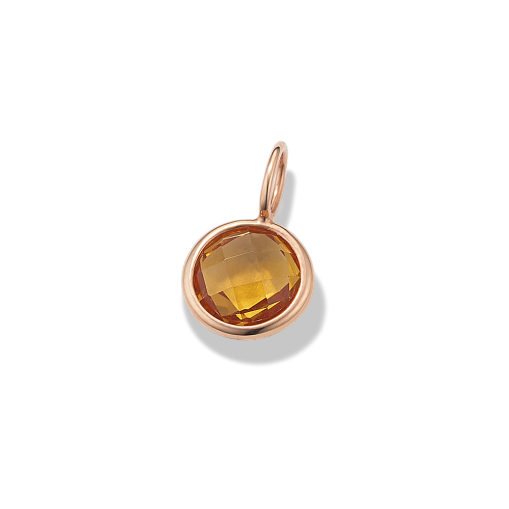 Citrine Bezel Charm