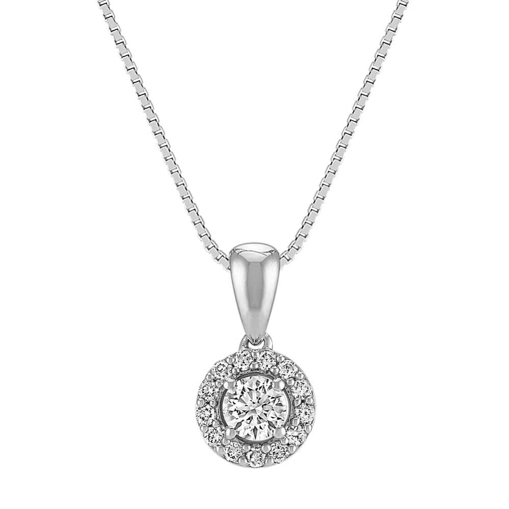 Cluster Circle Diamond Pendant (18'')