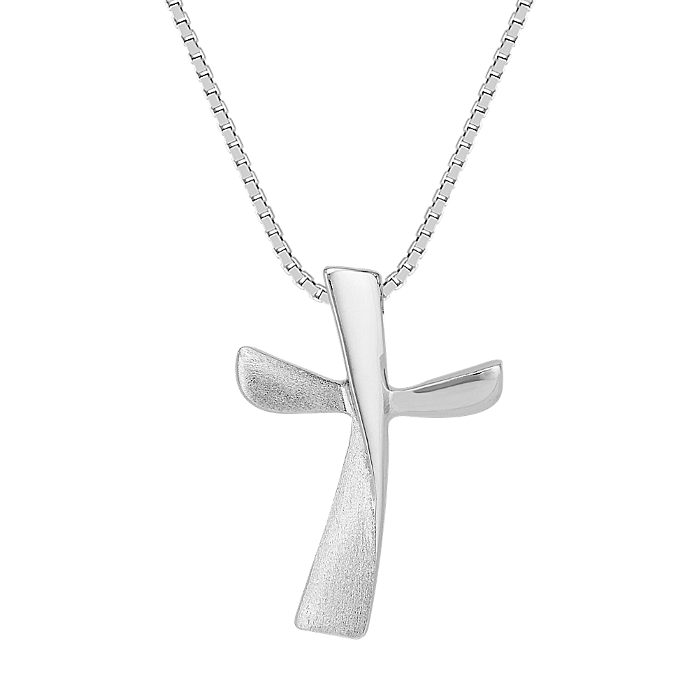 Contemporary Cross Pendant (18 in)