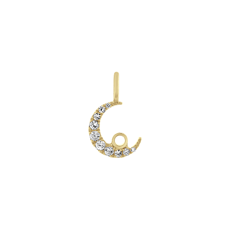 Moon and Star Earring Charms | Celestial Charms | Liven Fine Jewelry Yellow Gold