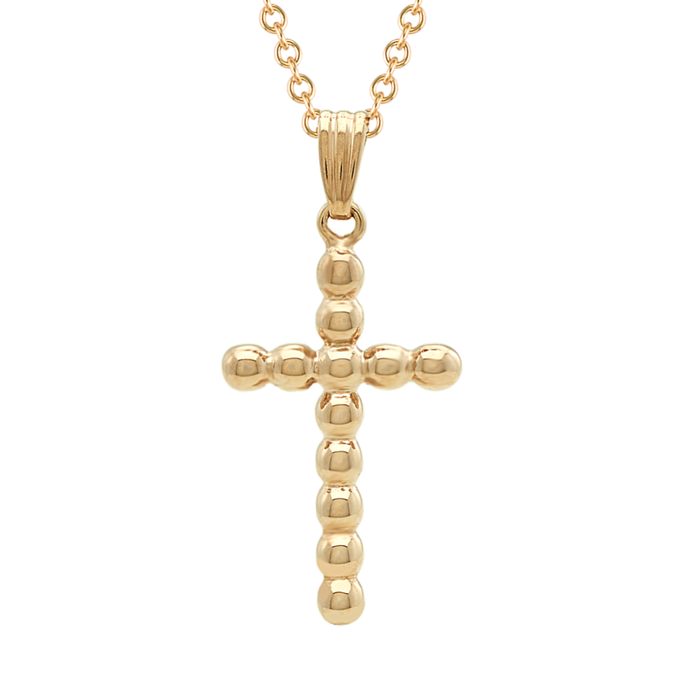 Cross Pendant in 14k Yellow Gold (22'')