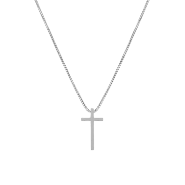 Cross Pendant in Sterling Silver (22 in)