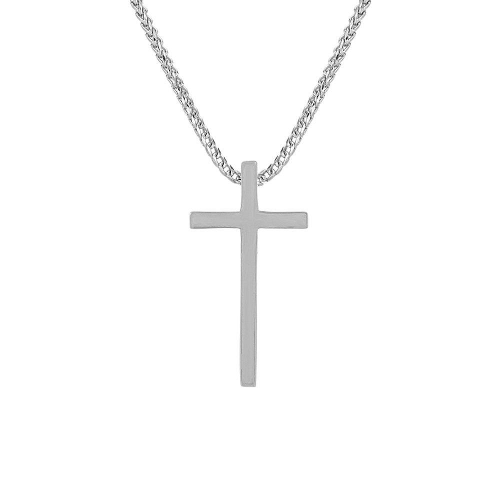 Cross Pendant in Sterling Silver (22 in)