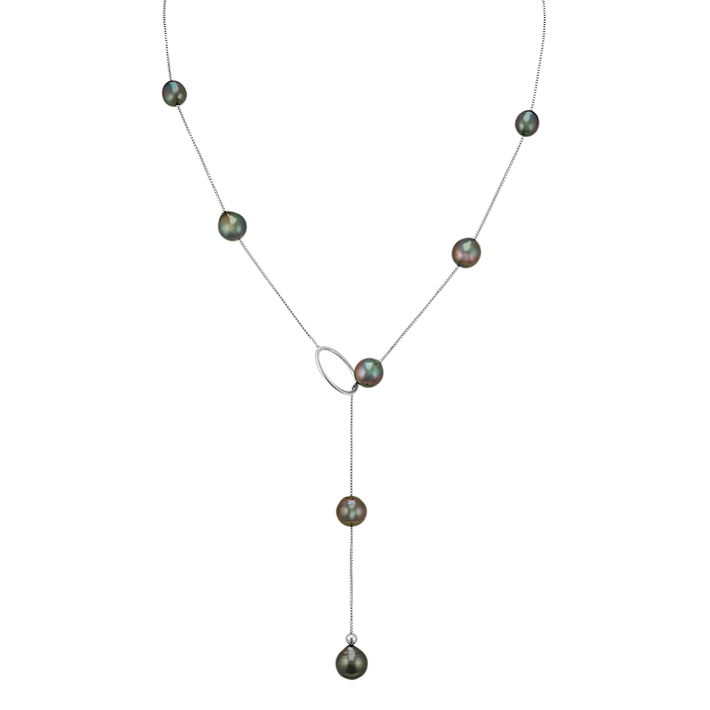 Tahitian Cultured Pearl Lariat Necklace (24'')