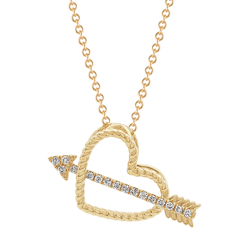 Heart with sale arrow necklace